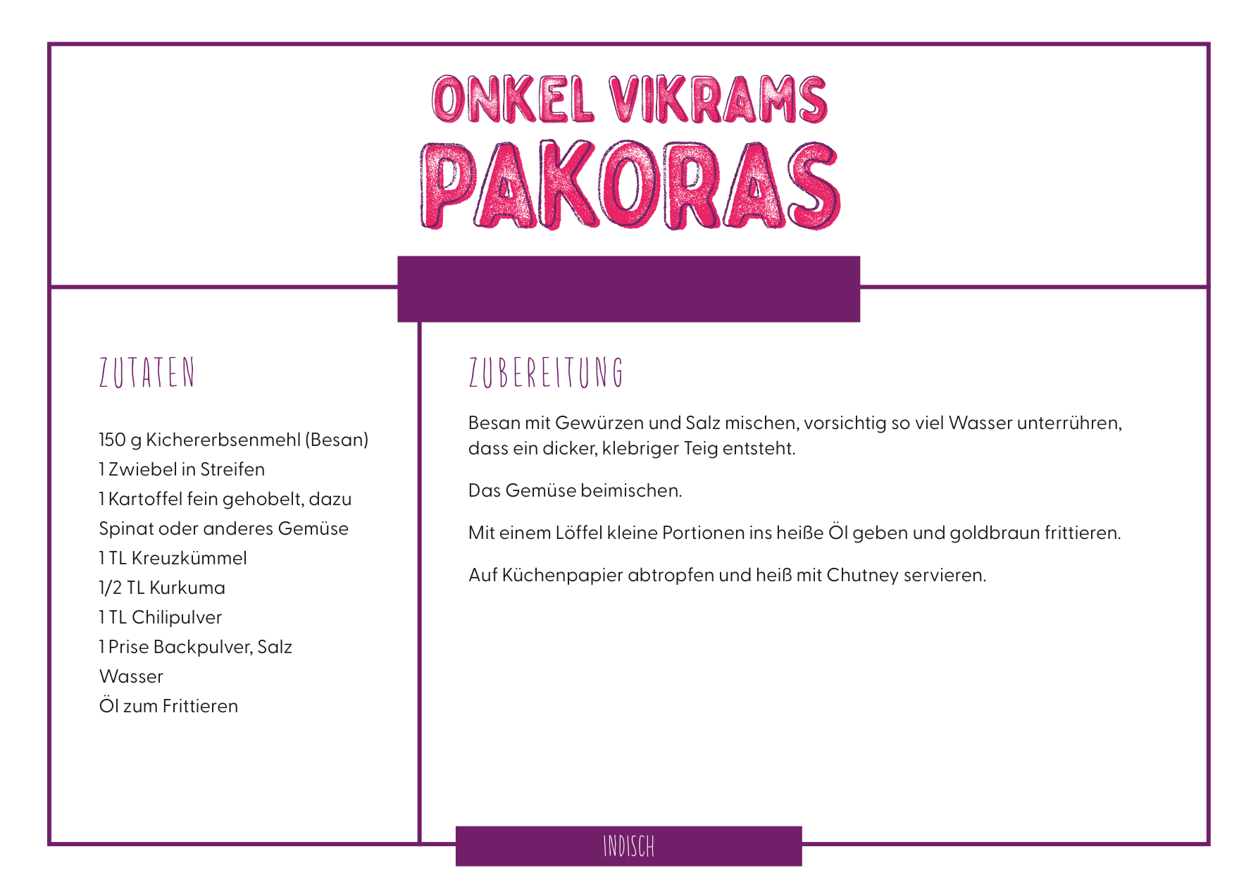 Onkel Vikram’s Pakoras